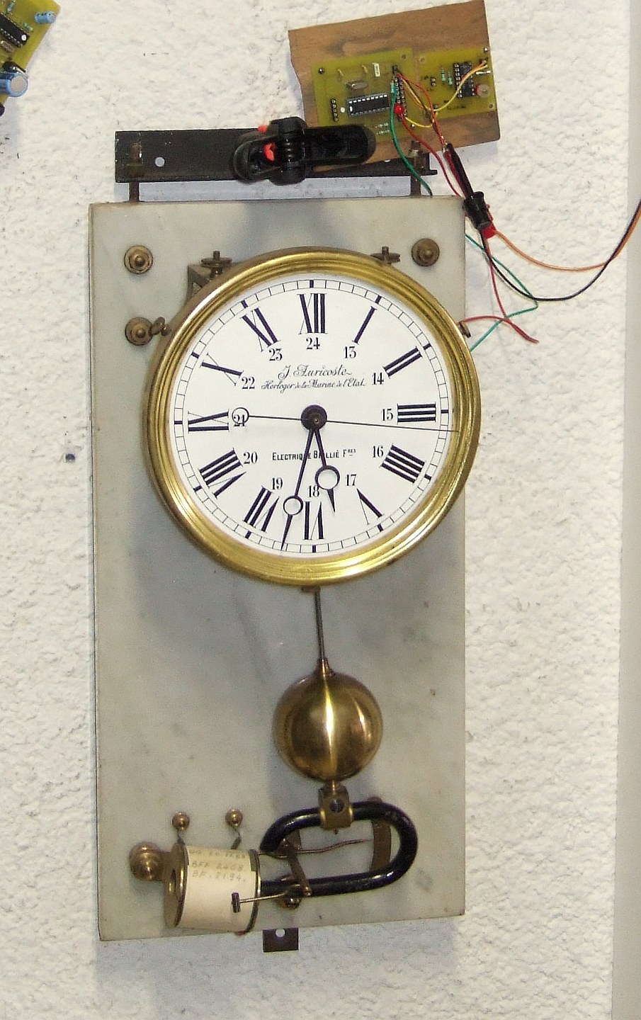mouvement horloge electrique